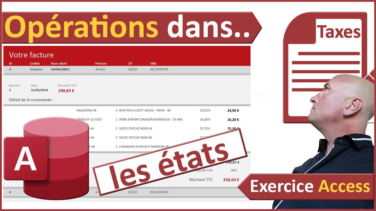 Calculs de synthèse dans les états Access