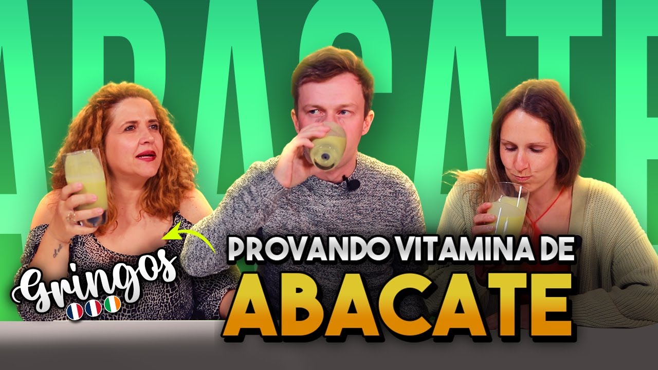 GRINGOS PROVANDO VITAMINA DE ABACATE 🥑