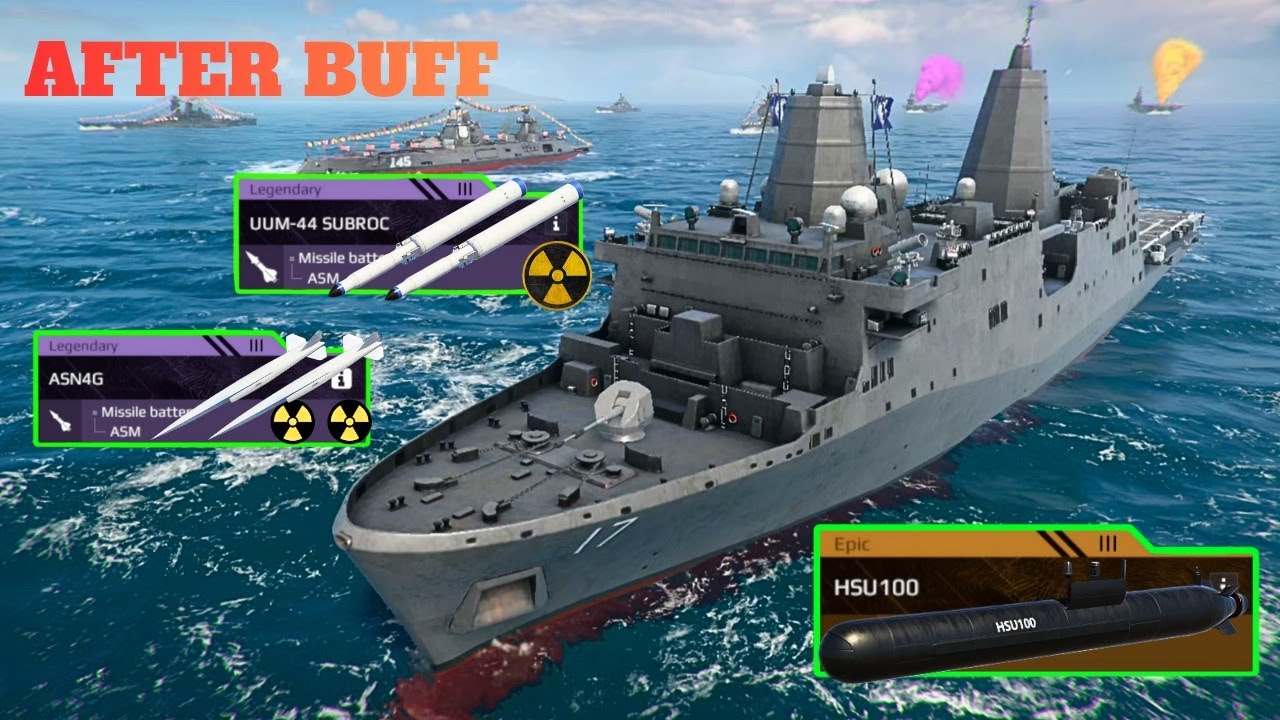 USS SAN ANTONIO (LPD-17) - AFTER BUFF 🔥 MOST BRUTAL SHIP ☠️ - MODERN WARSHIPS 
