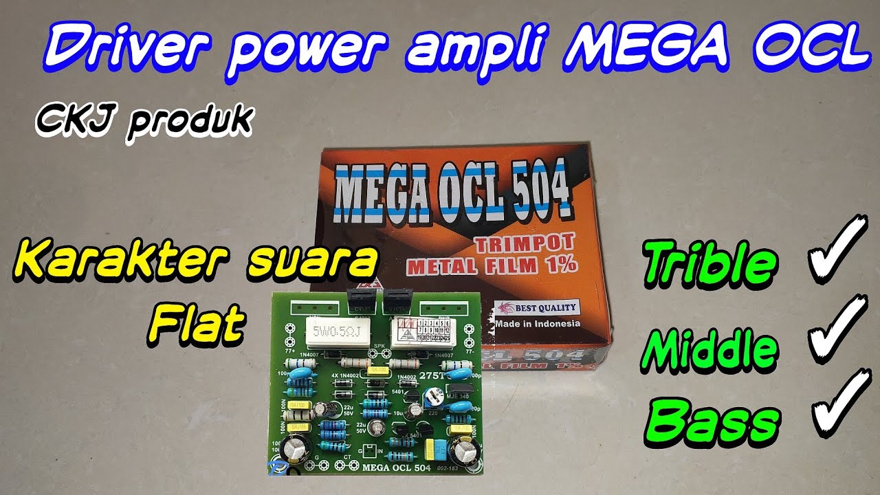 Review driver MEGA OCL 504 suaranya lantang