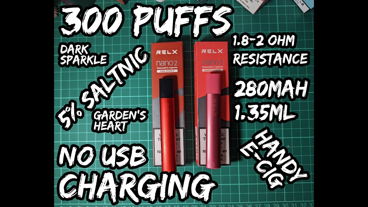 Relx Nano 2 Disposable E-cigarette Unboxing + ASMR