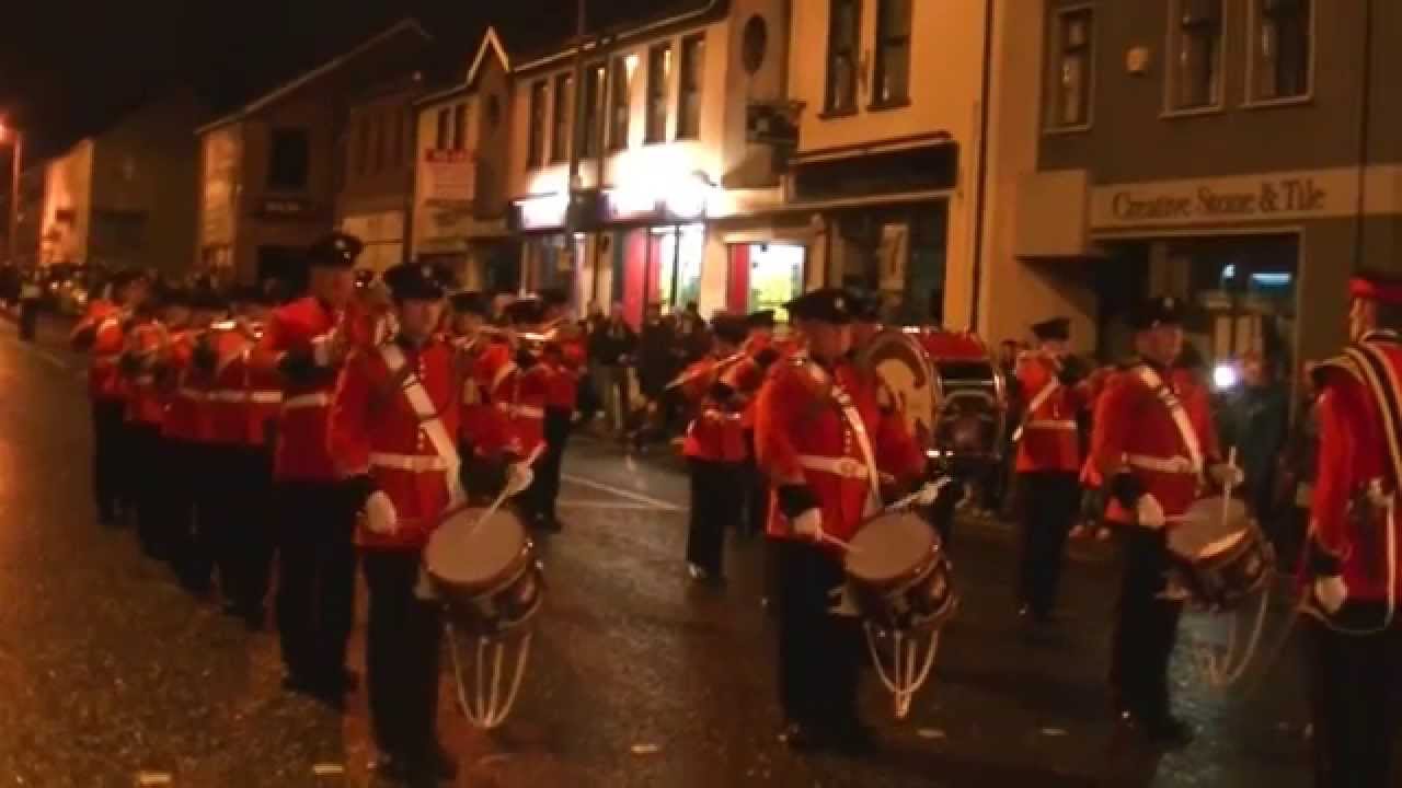 The churchill Flute Band at Omagh Protestant Boys  parade 4-9-15