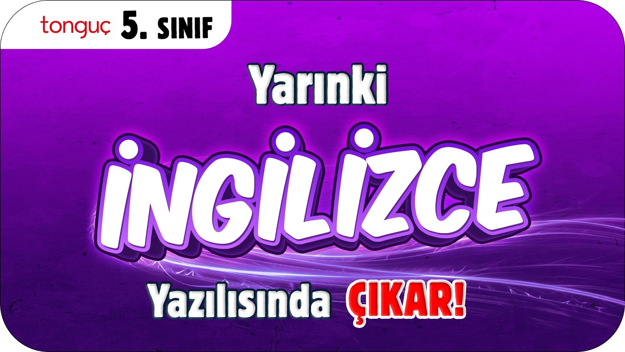 CANLI🔴 YARINKİ İNGİLİZCE YAZILISINDA &Ccedil;IKAR❗ ✍🏻 5. SINIF #2026