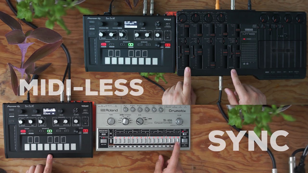 Sync your synth through analog triggers (TR-606 & Toraiz AS-1)
