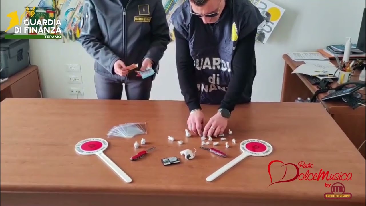 20/02/2026 TERAMO – OPERAZIONE ANTIDROGA GDF, ARRESTATO UN MINORENNE