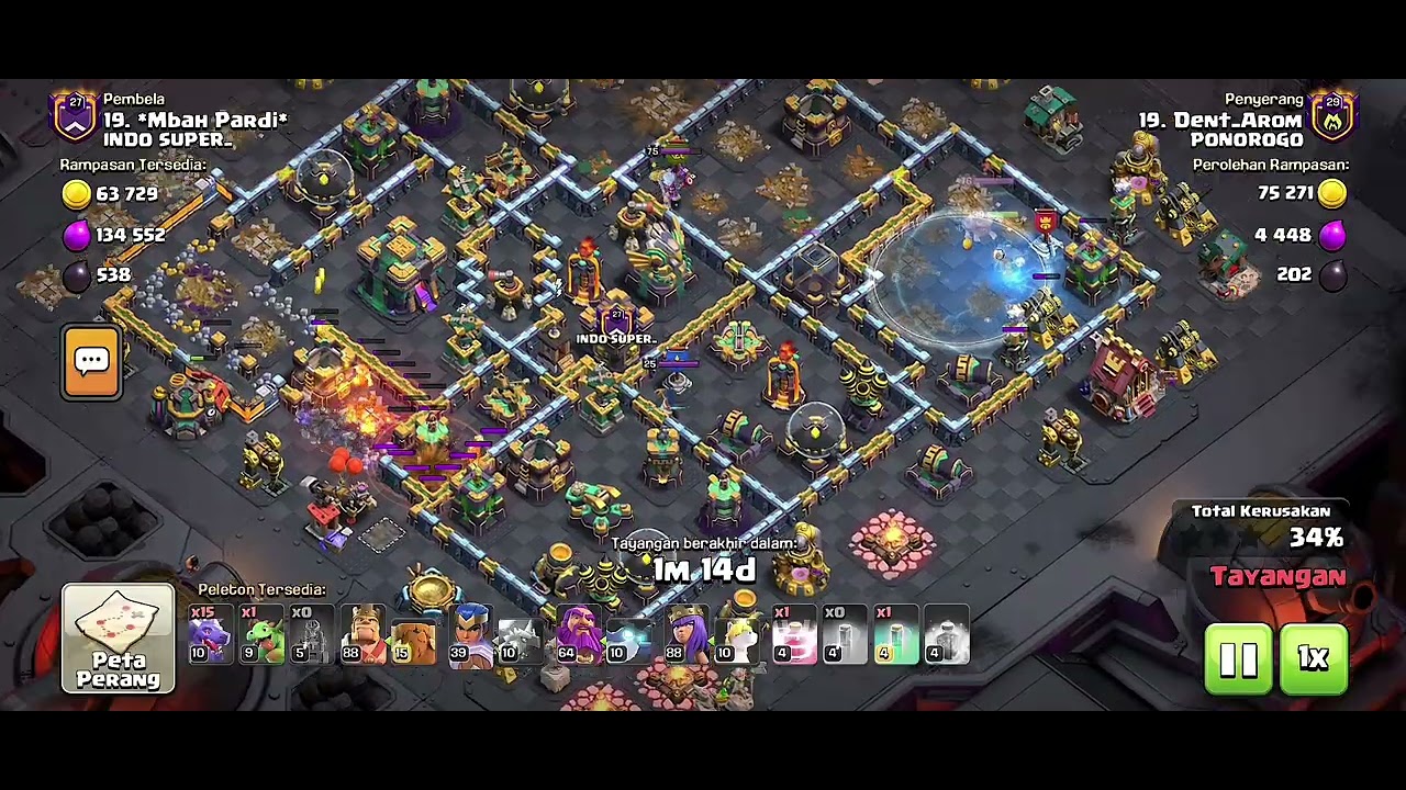 Deffends jebol?😱day 2 war liga !!!