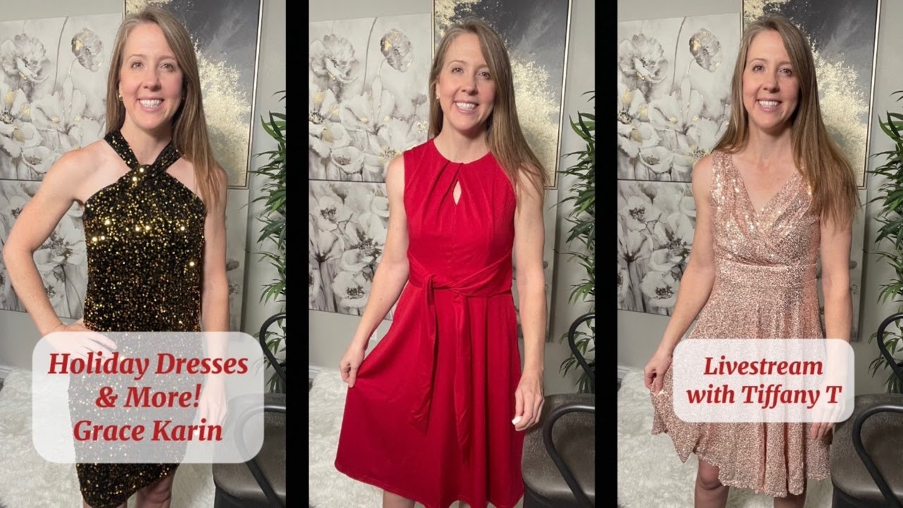 Amazon Live: Women's Holiday Dresses & More! Grace Karin