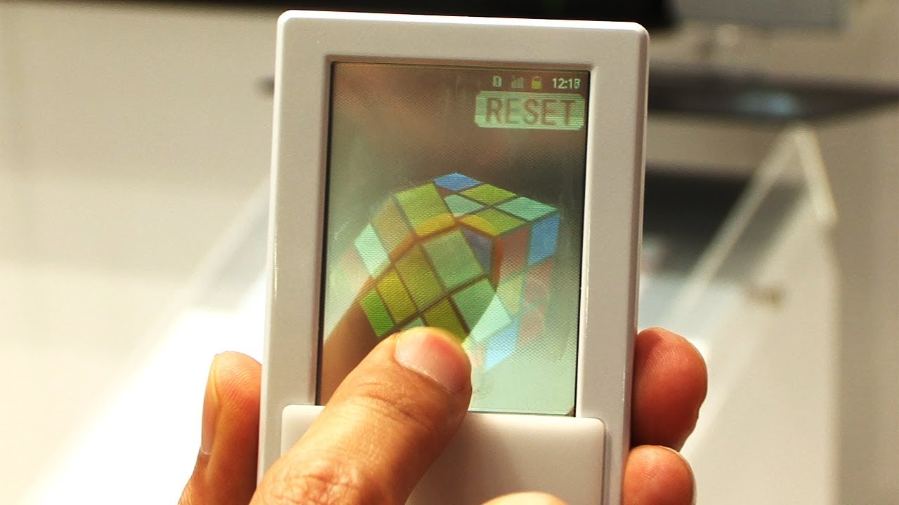 Transparent dual-touch display Android smartphone prototype 