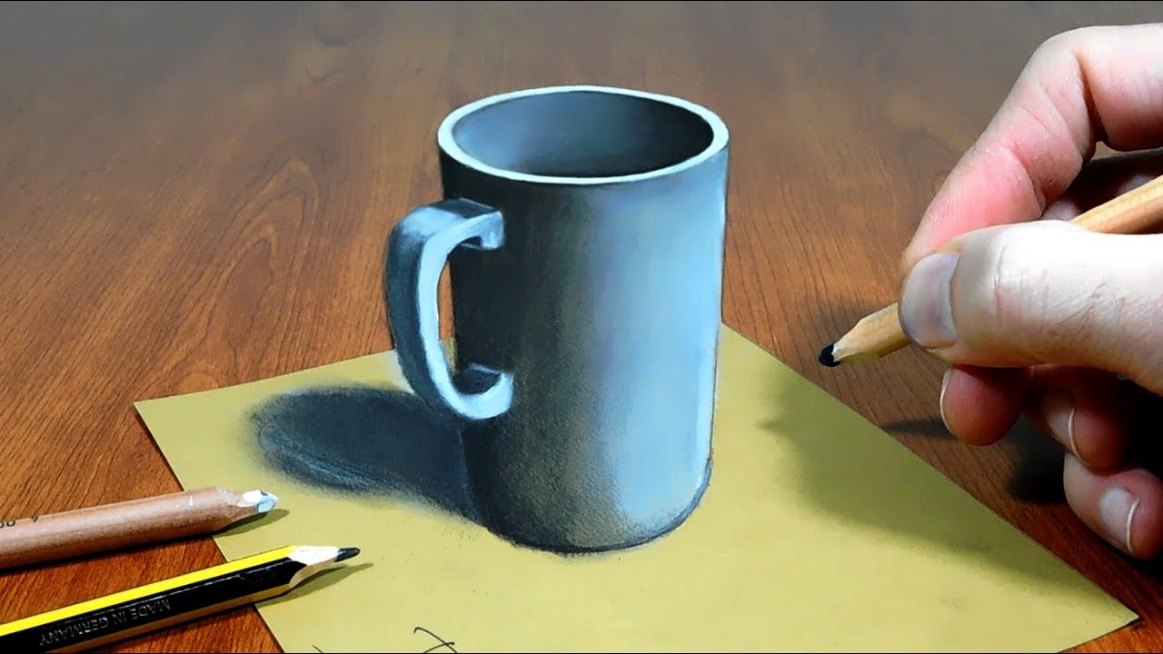 3D Trick Art on Paper   Mug   Sonhos com Dimensão