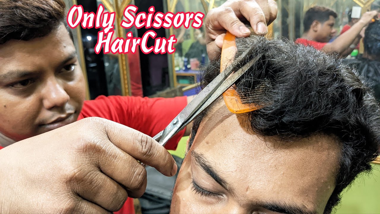 Only Scissors ✂️ Haircut From Indian Barbershop | Asmr Haircut | Neck Cracks | The Ultimate Barber 💈