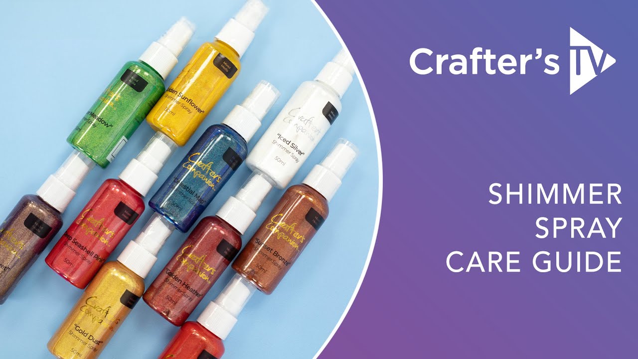 Руководство по уходу за спреем-мерцанием Crafter's Companion