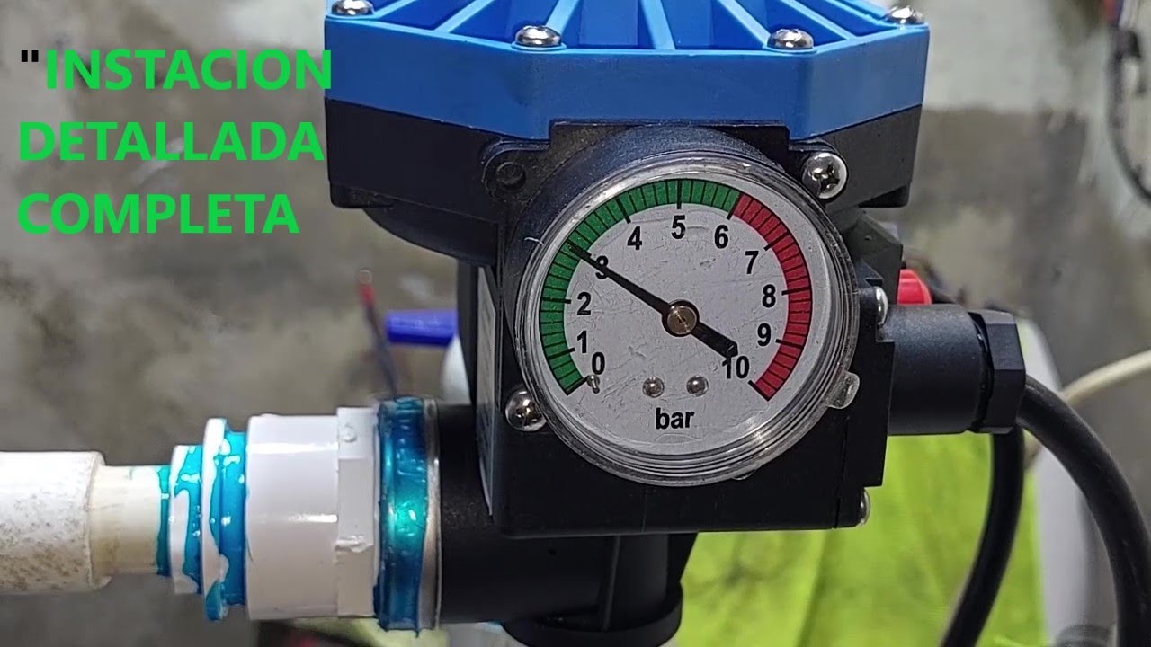 ¡¡TUTORIAL MAS COMPLETO¡¡ CONTROLADAR DE PRESIÓN: Guía paso a paso para instalar EN bomba de agua.