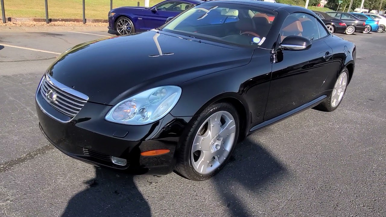 2004 Lexus SC430 4.3l V8 saddle brown interior black exterior 53k miles convertible