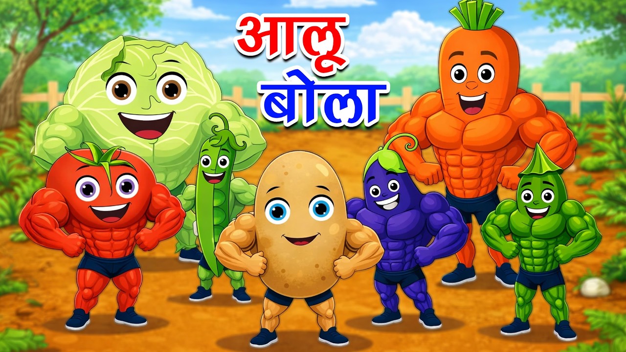 Aloo Bola Mujhko Khalo | आलू बोला मुझको खालो + Many More Popular Rhymes For Kids | Hindi Rhymes