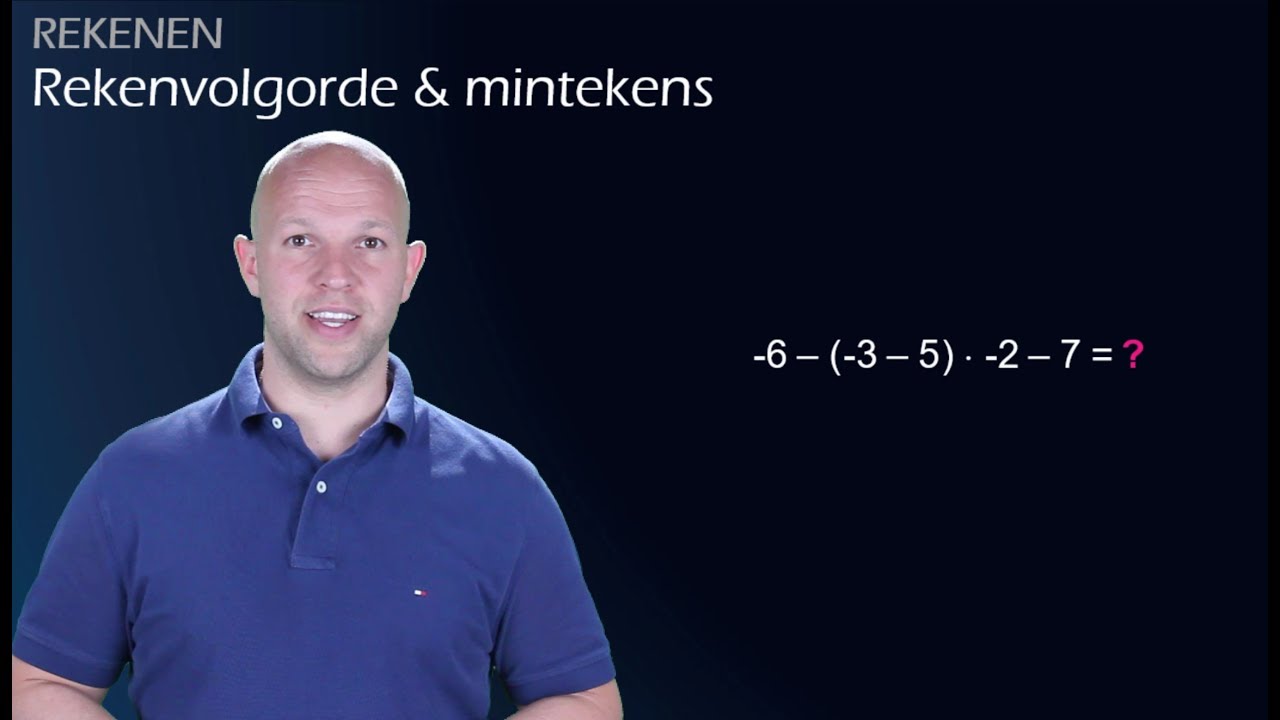Negatieve getallen - De rekenvolgorde en mintekens (havo/vwo 1) - WiskundeAcademie