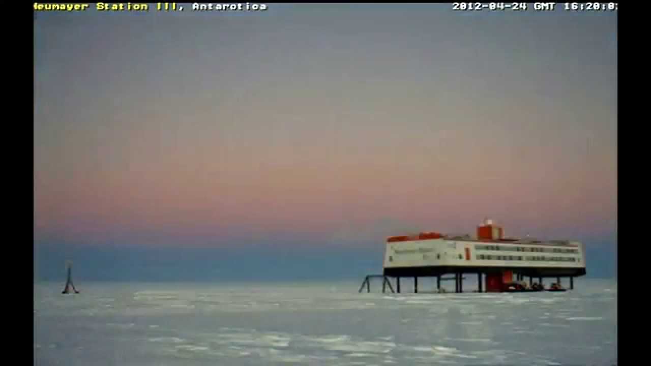 Neumayer III Station, Aurora Boreal Nocturna