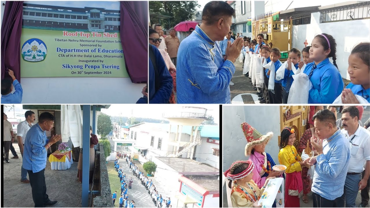 Sikyong Penpa Tsering la visit at TNMF School Dhondupling Clement town 30/09/2024