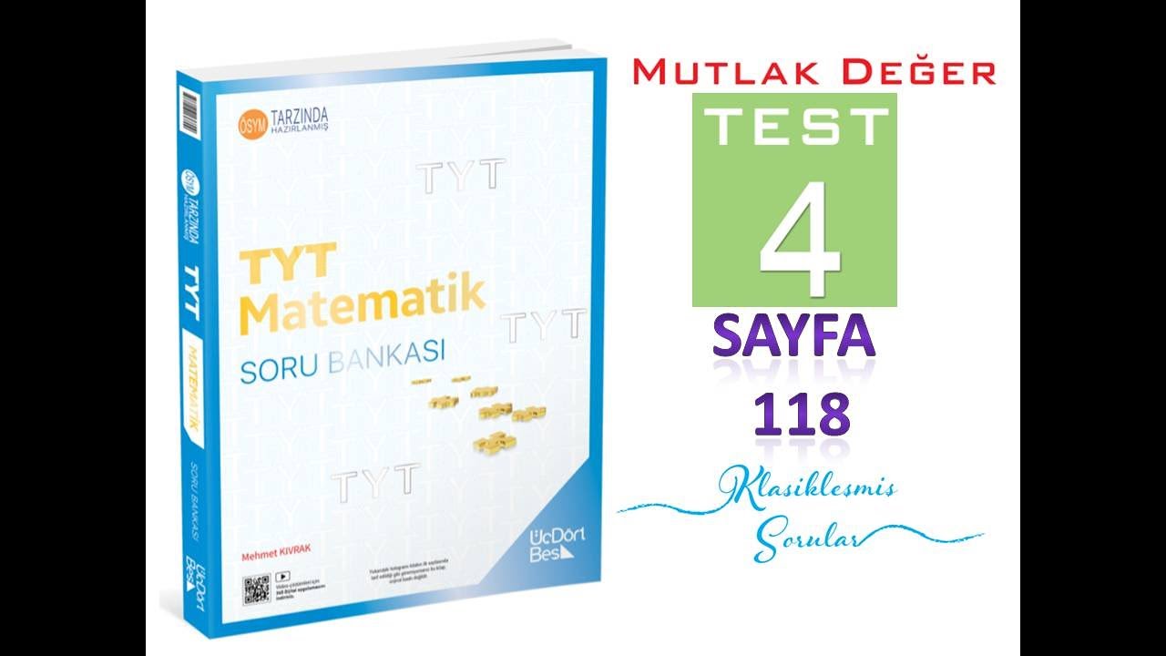MUTLAK DEĞER TEST 4 (345 TYT MATEMATİK 2025)