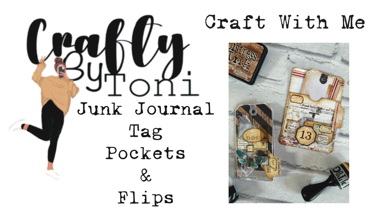 #craftwithme ……TAG POCKETS & FLIPS……#junkjournalideas #junkjournalephemera