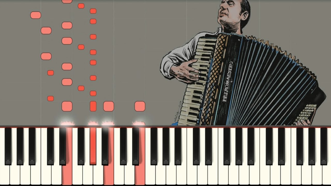 Vlada Veselinović: COUNTRY ACCORDION - J. Reed [harmonika/accordion/Synthesia tutorial]