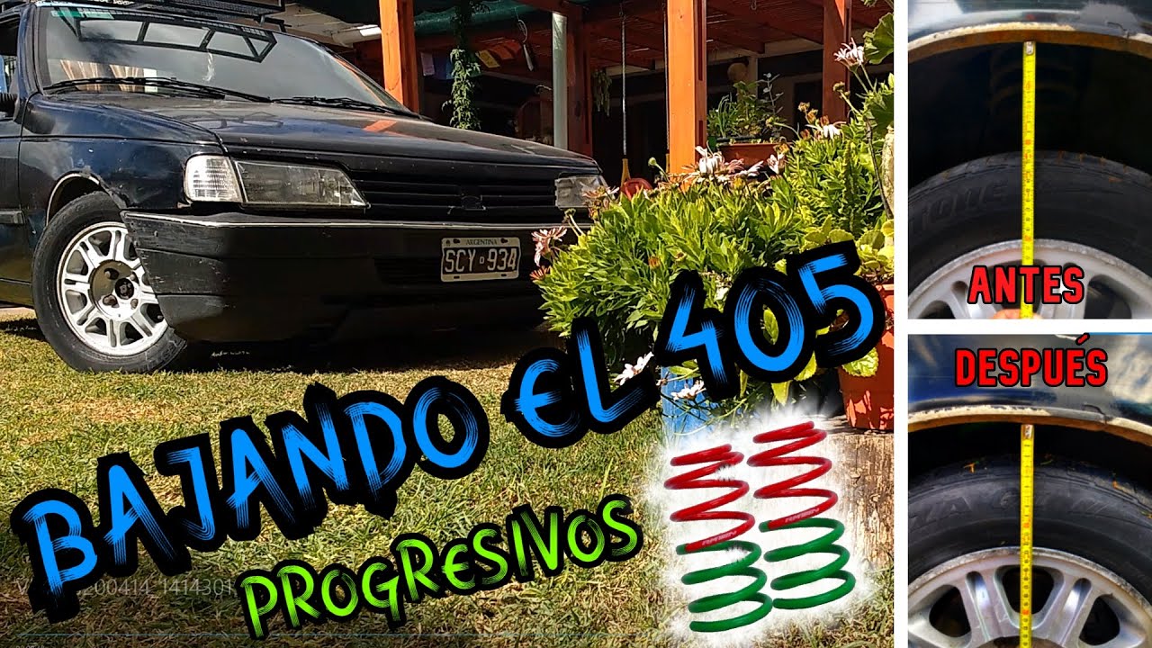 Bajar el auto - ESPIRALES PROGRESIVOS y pequeña modificación en amortiguador