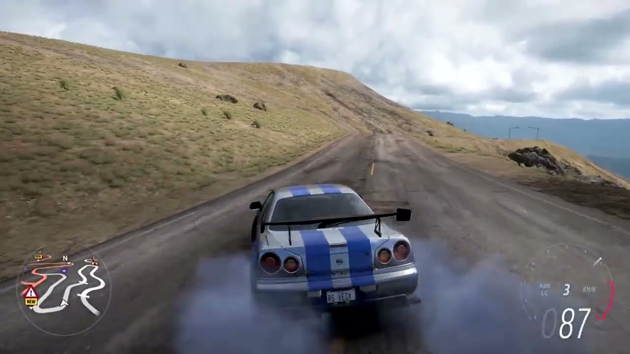 Nissan GTR r35 - Forza Horizon 5 - Drift down a Mountain