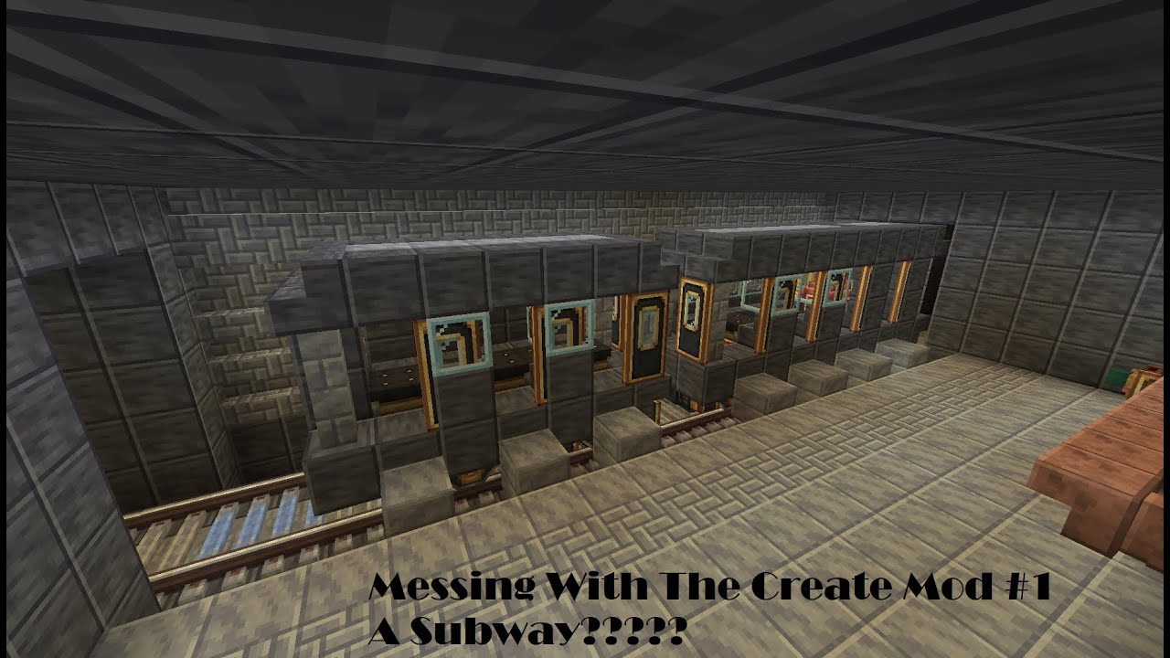 My Subway Train With CREATE mod