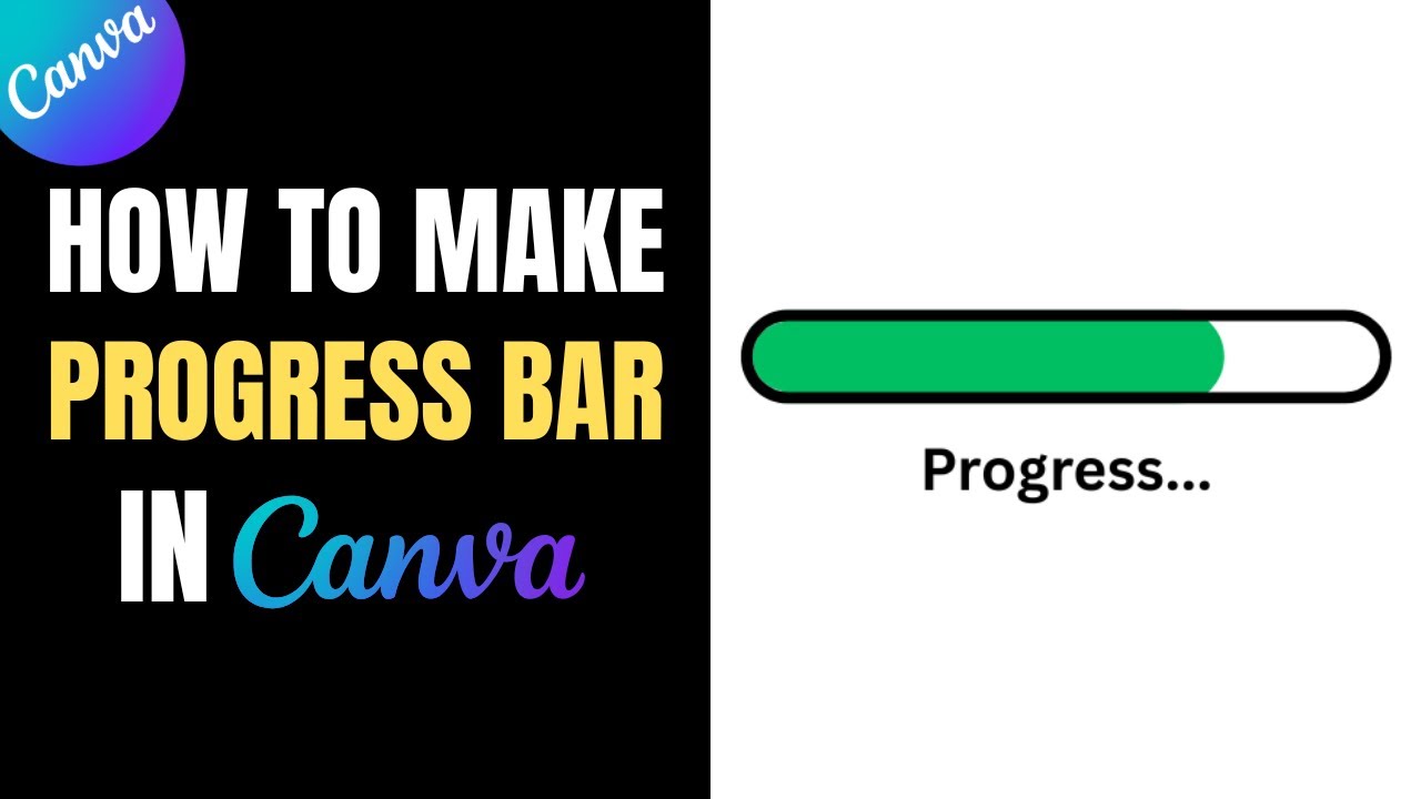 How to make PROGRESS BAR in Canva | Animated Loading Bar Tutorial