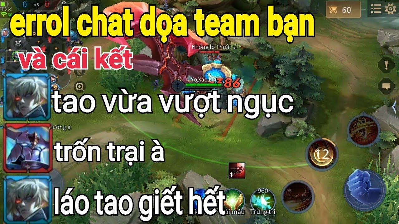 Troll Game _ Errol Chat Tổng Dọa Team Bạn Xuýt Thì Sml | Yo Game