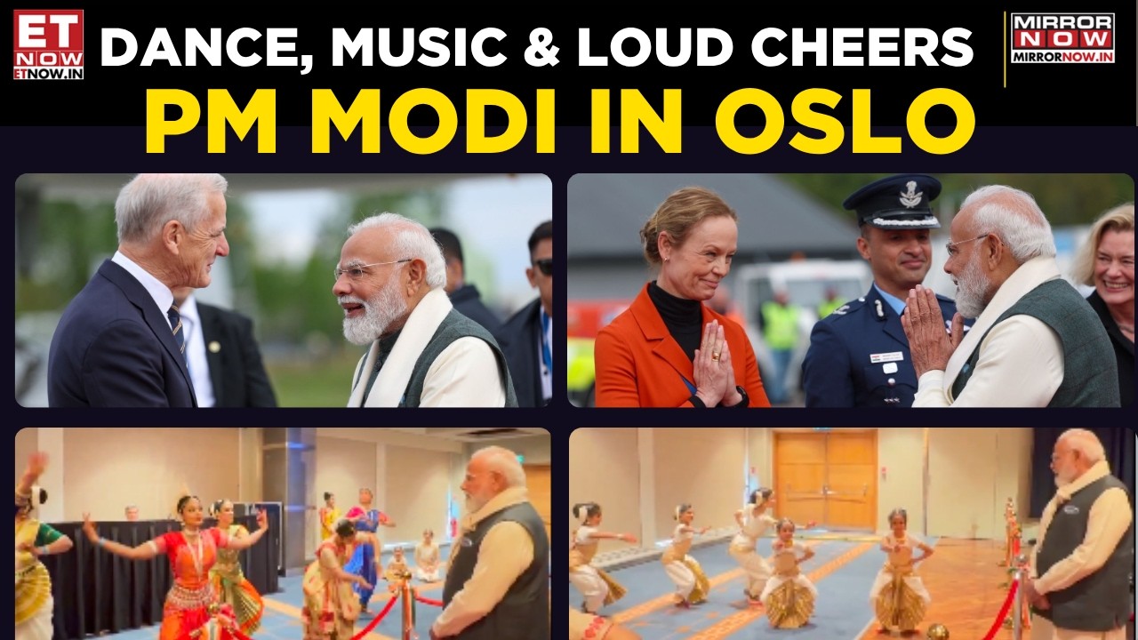 Oslo Erupts In Celebration As PM Modi Receives Massive Welcome In Norway | Breaking News | ET Now