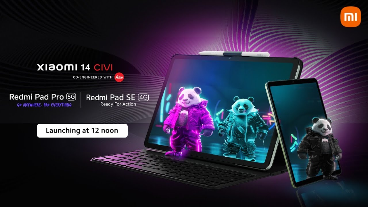 Experience Innovation with #RedmiPadPro5G, #RedmiPadSE4G and #Xiaomi14CIVI (LE) #PandaDesign