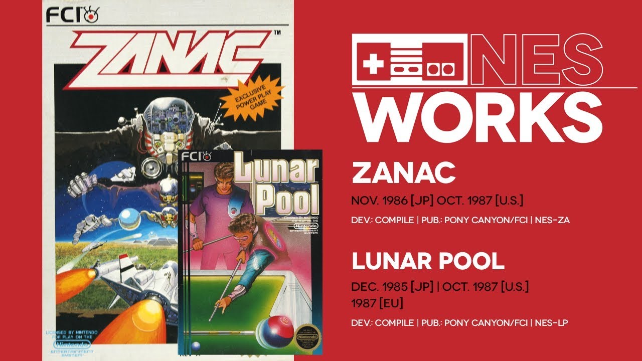 Zanac & Lunar Pool retrospective: Greatest hits Compile-ation | NES Works #060