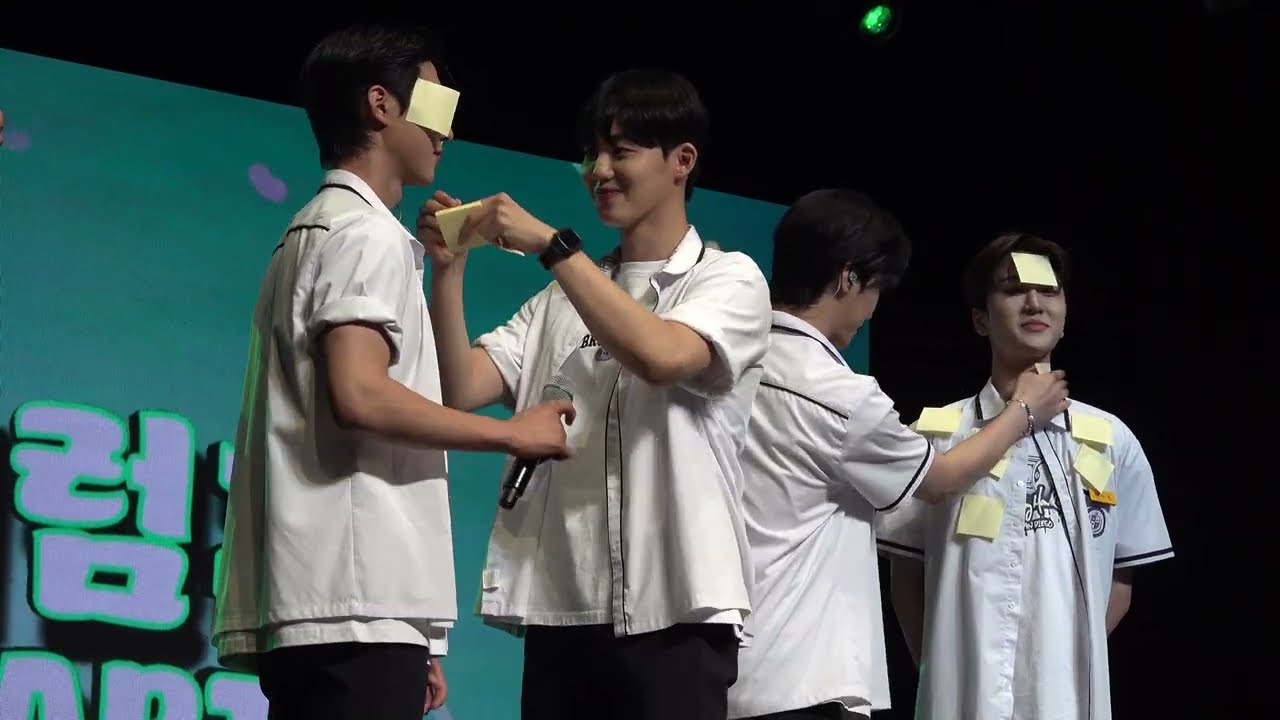 [4K] 240810 재즈처럼 팬미팅 밤공 - 포스트잇 떼기 게임 full