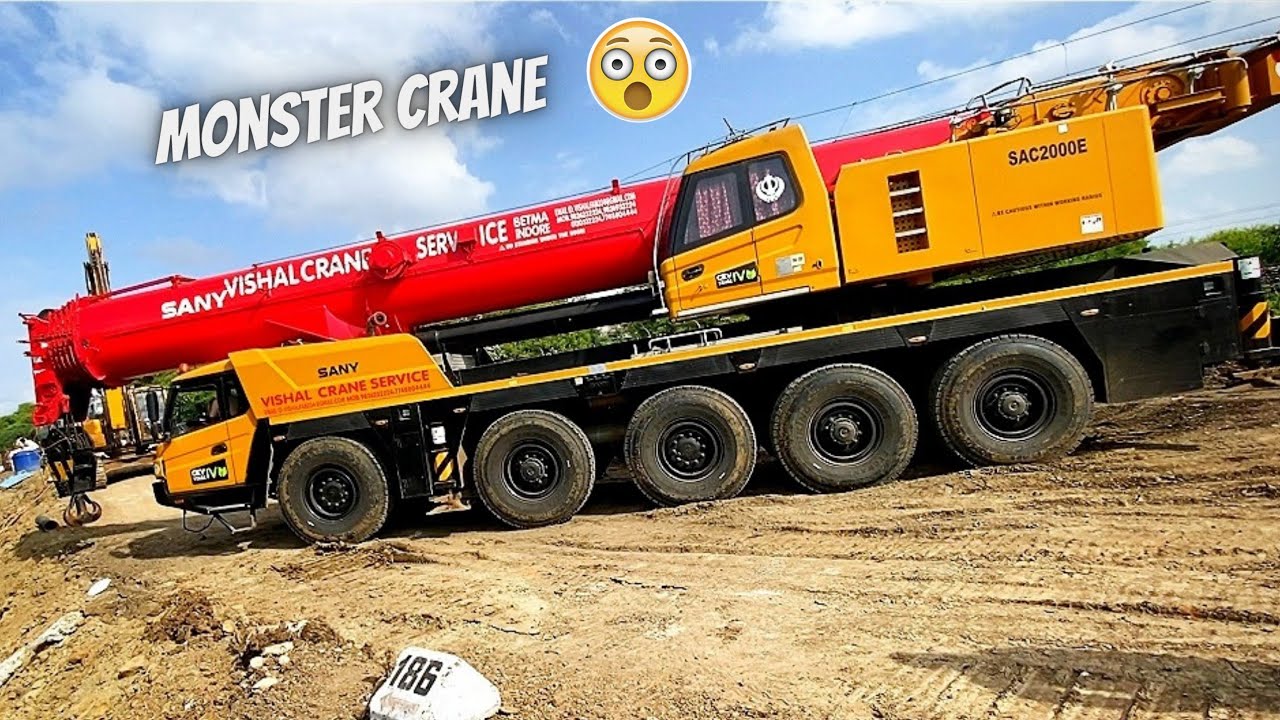 10 crore😱biggest crane working on railway track