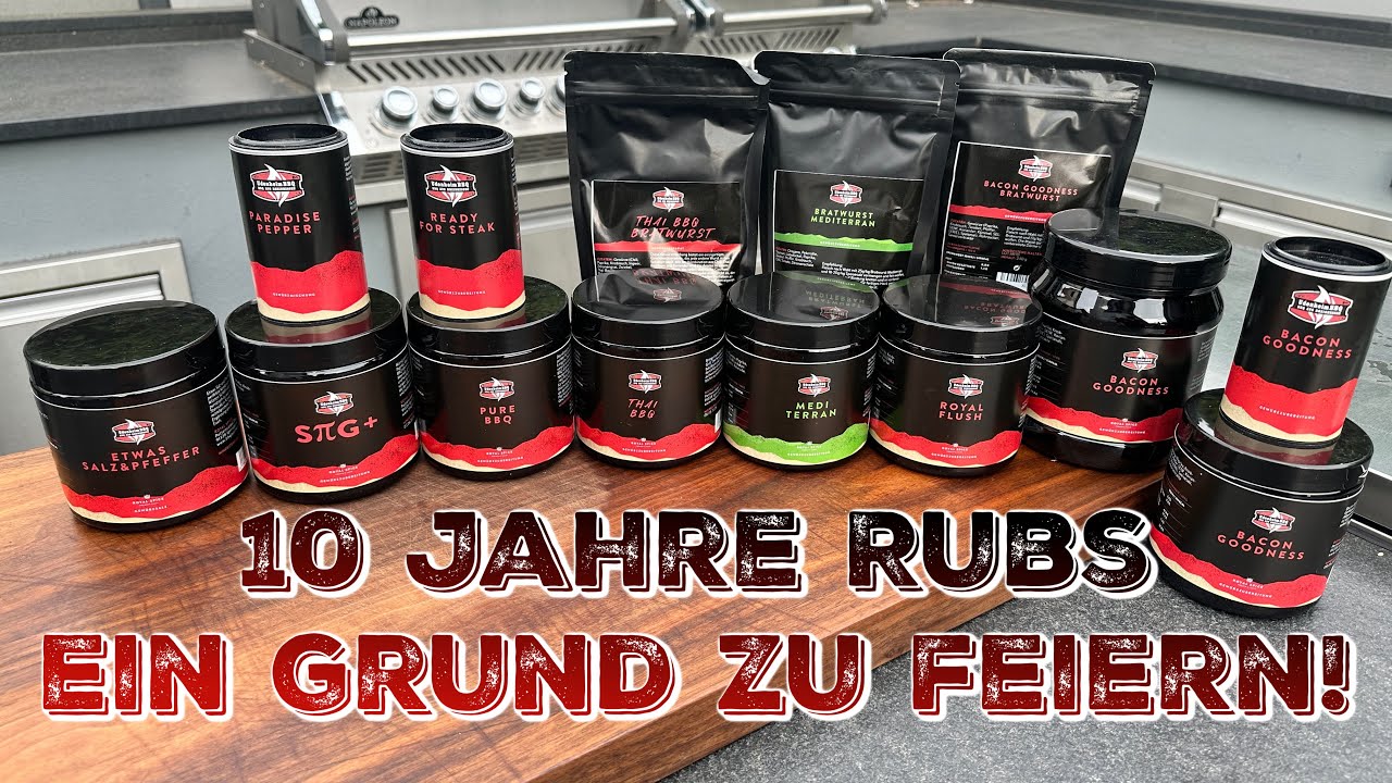 10 Jahre UdenheimBBQ Rubs - Ein &Uuml;berblick &uuml;ber meine Gew&uuml;rzmischungen & ein Grund zum Feiern