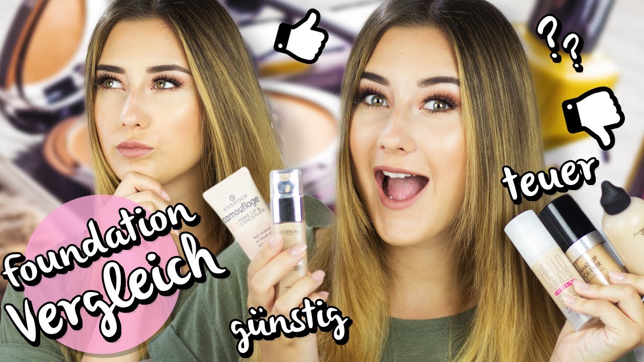6 FOUNDATIONS  IM LIVE TEST l TEUER vs. GÜNSTIG was ist besser? l Sara Isabel