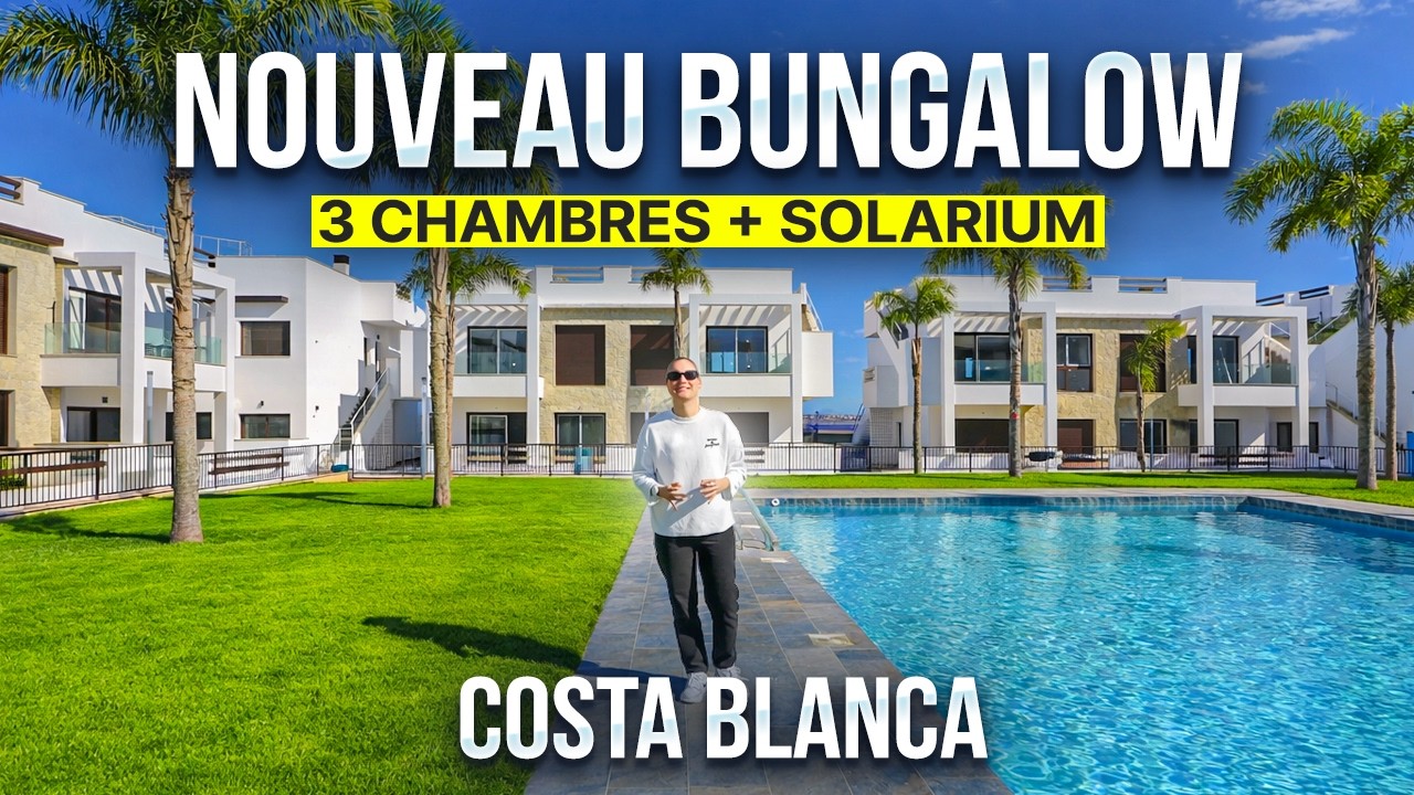 Nouveau bungalow 3 chambres avec solarium à Torrevieja | Costa Blanca dès 285 000€