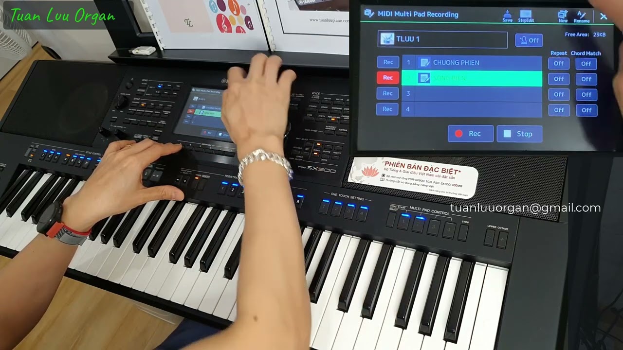 Cách Tạo Multipad Cho Đàn ORGAN YAMAHA - Sx700 - Sx900 Cũng Như Các Loại Đàn Organ Yamaha Model Khác