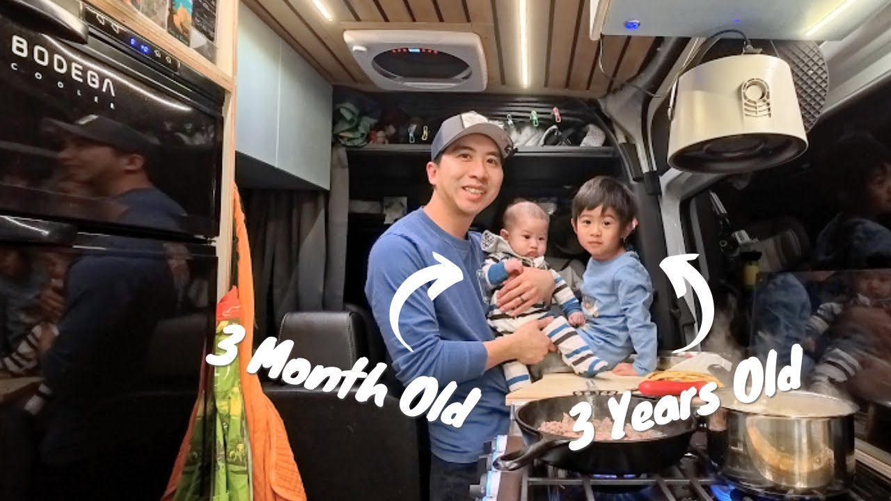 What it's like to Van Life with 2 Kids (3yo & 3mo)