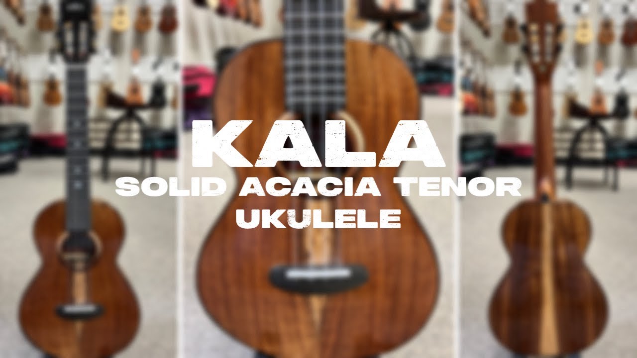 Kala Contour KA-CT-SA-TG Solid Acacia Tenor Demo/Review at Aloha City Ukes