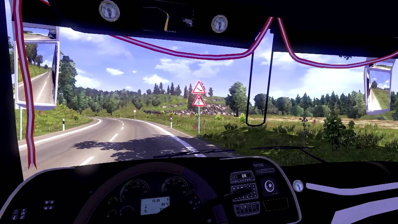 Euro Truck Simulator 2 Bus trip with Marcopolo G7 1800DD Volvo part7