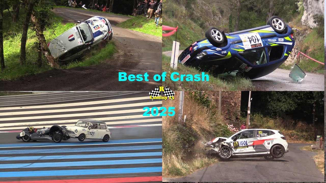 Rallye Best of Crashes & Show 2025 rally compilation Moderne Véhicule Historic Car 