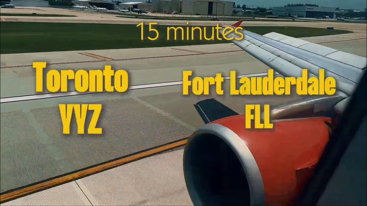 Air Canada Rouge A321: Toronto to Fort Lauderdale in 15 Minutes