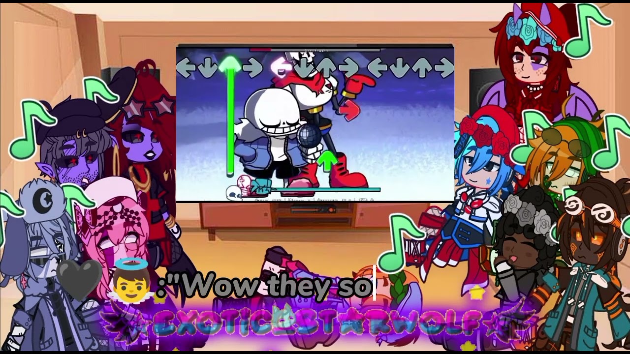 FNF react to Indie Cross: Bonus Songs,(4/?)GC,My Au.Enjoy