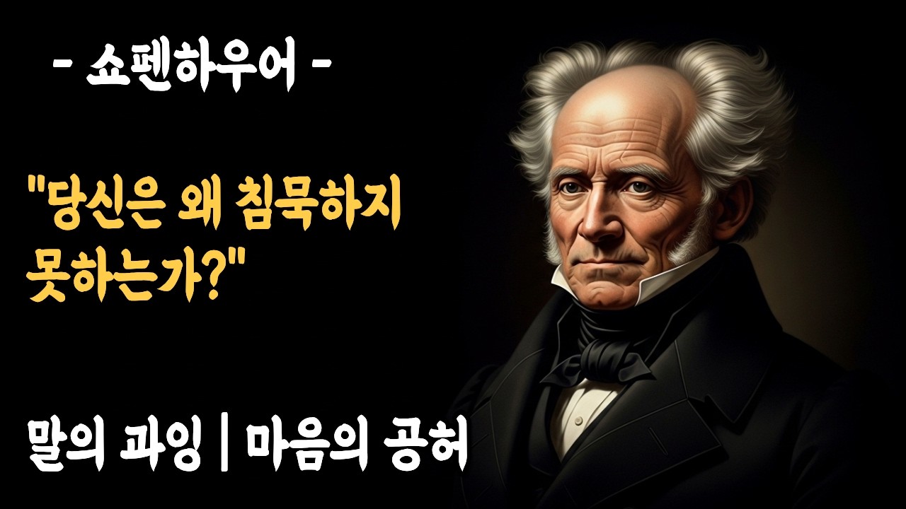 왜 우리는 말을 참지 못할까? 감정이 폭발하는 순간의 심리 구조 | 쇼펜하우어 통찰 | 인간관계