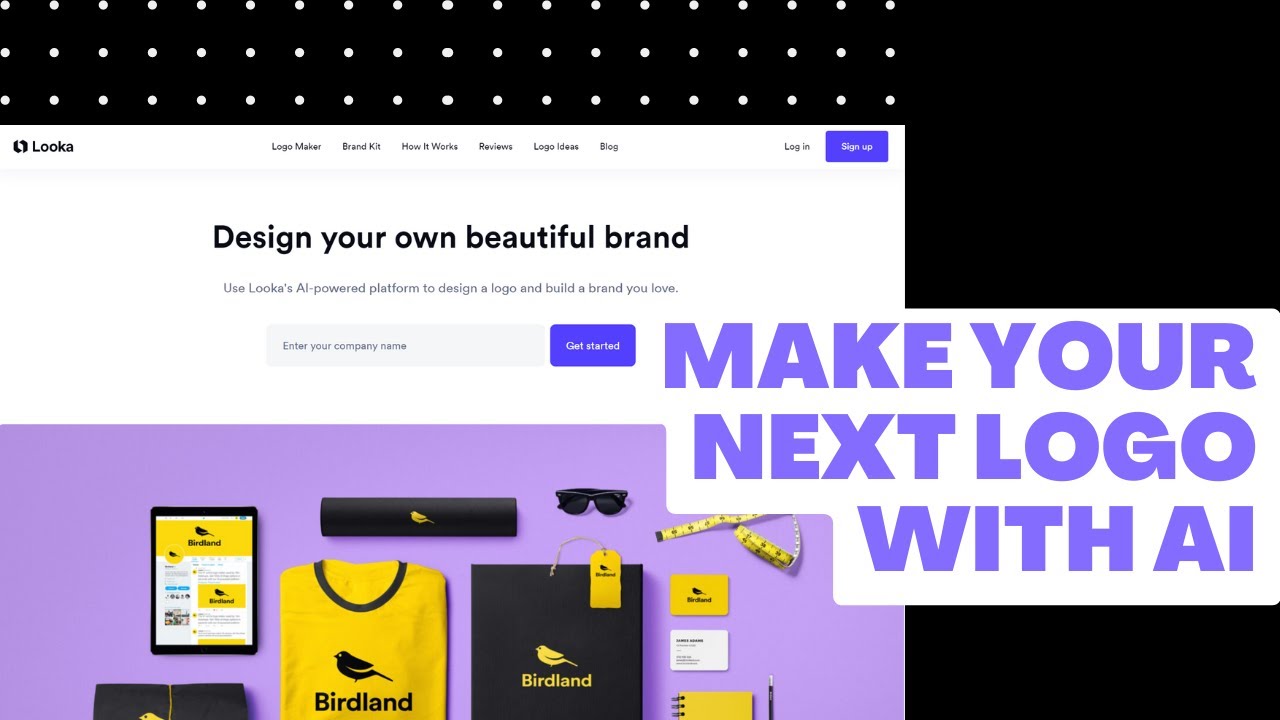 How to make a logo with AI | Looka Review