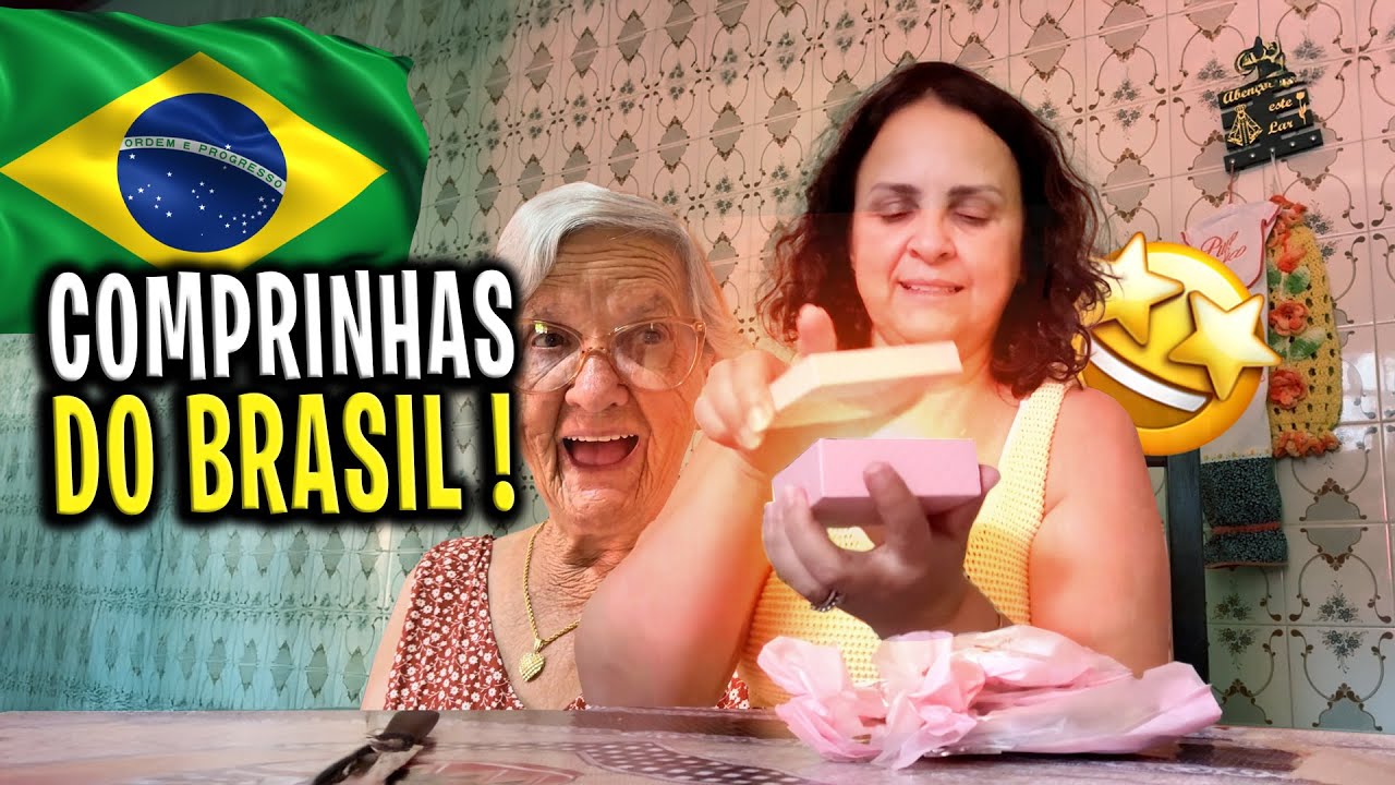 COMPRINHAS QUE FIZ NO BRASIL 🇧🇷 MINHA MÃE AMOU O PRESENTE 🎁 