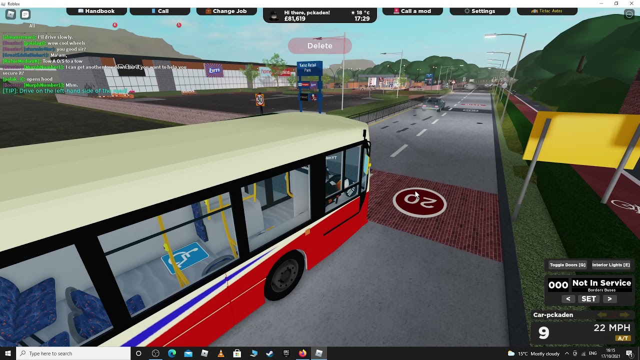Scottish Borders Bus Driver #Roblox #Borders #BusDriver