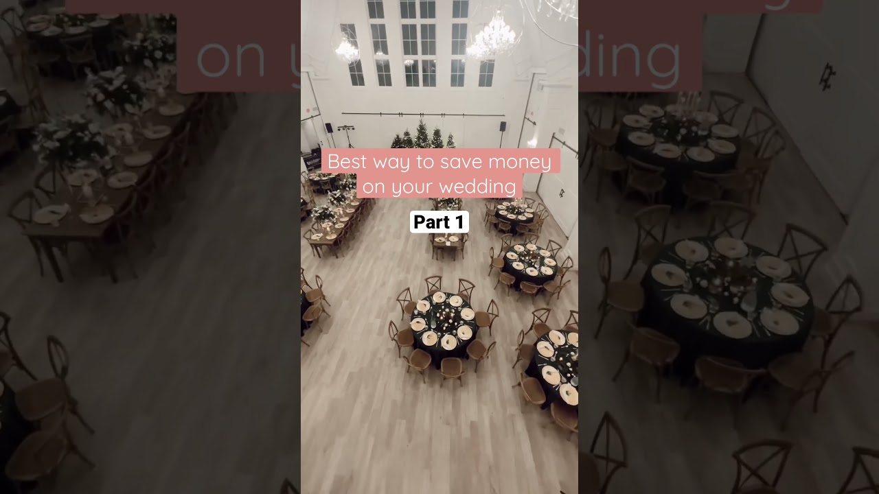 Best way to save money on your wedding: part 1