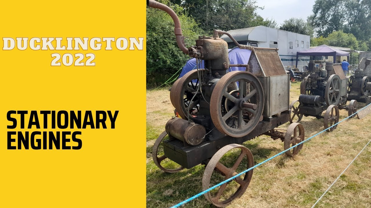 Ducklington 2022 Steam Rally stationary engine line up